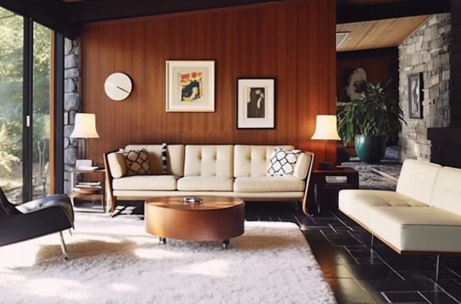 Mid Century Modern Sofa and Chair Sets